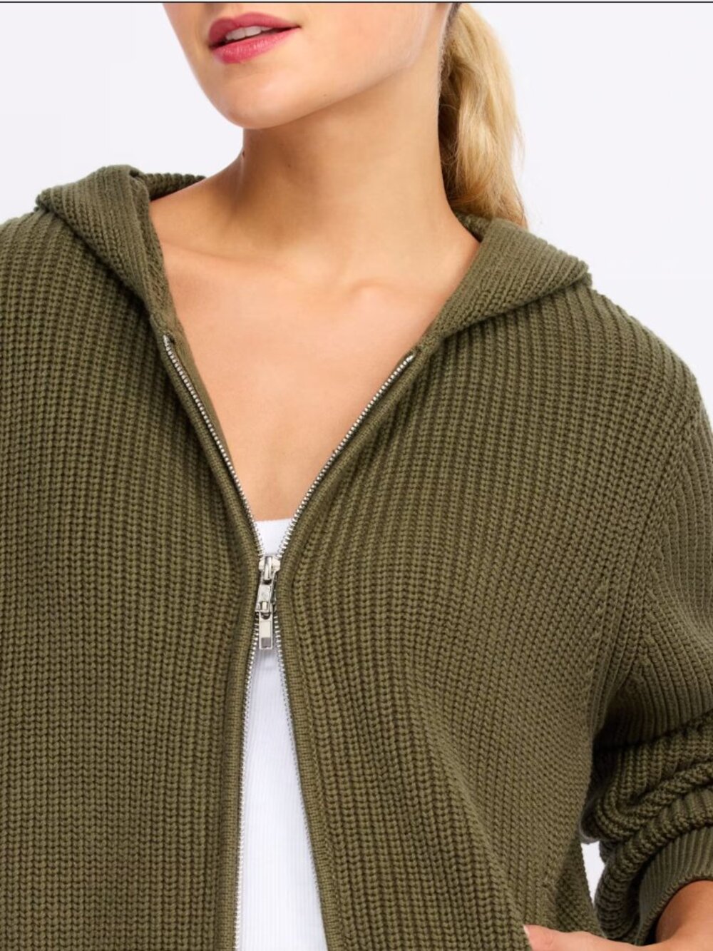 Stitches & Stripes Winfrey Hoodie Olive Size L - Picture 3 of 4